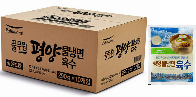 풀무원 평양물냉면 육수, 290g, 10개
