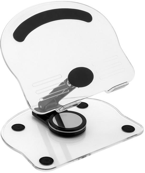 구스페리 태블릿 아크릴 회전 거치대, 블랙, 1개