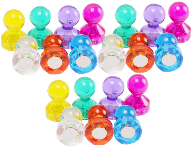 초강력 네오디움 컬러 자석 홀더, 랜덤발송, 20개