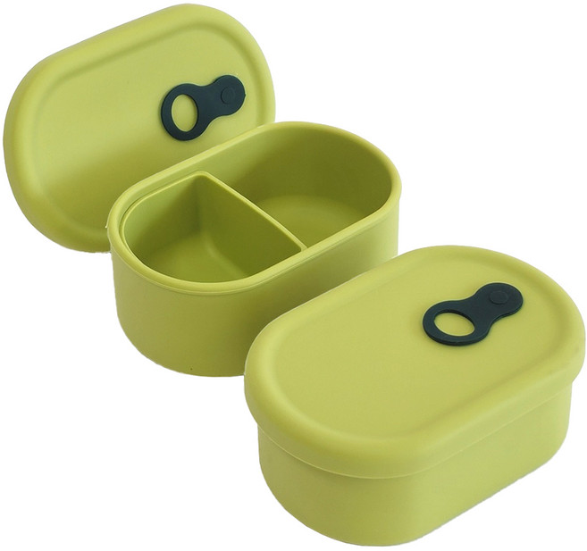 파미레 실리콘 스팀홀 밀프랩 분할 용기, 2개, 650ml