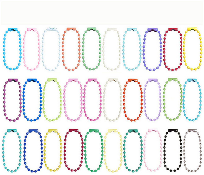 코히모 다용도 컬러 군번줄 볼체인 12cm 4W538, 랜덤발송, 300개
