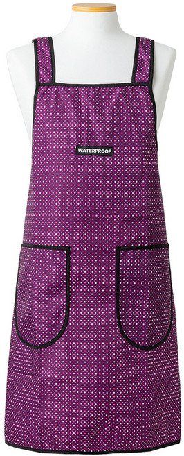 로사홈 점 방수 앞치마, 보라, 1개