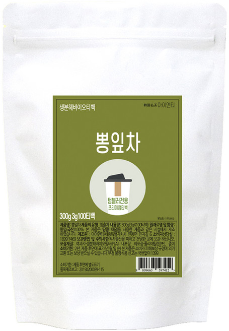 아이앤티 뽕잎차 텀블러용, 1개, 100개입, 3g