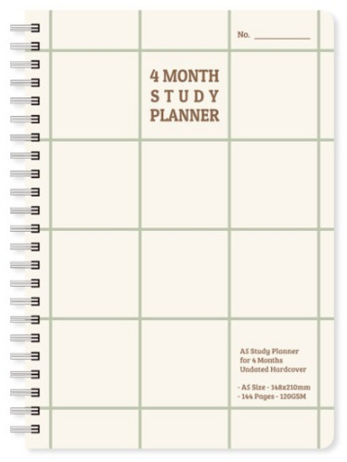 모노라이크 체커스 4개월 스터디 플래너, 05GREENLINE, 1개