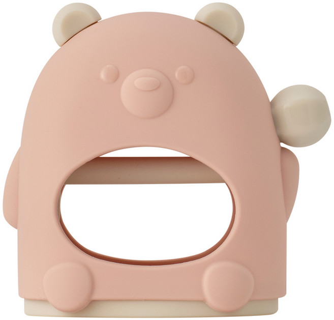 마더케이 실리콘 2 in 1 글러브 손목 치발기, 단품, 핑크크림, 1개