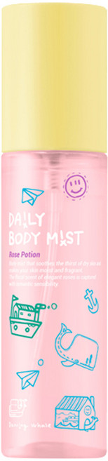 댄싱웨일 데일리 바디미스트 로즈포션, 1개, 70ml