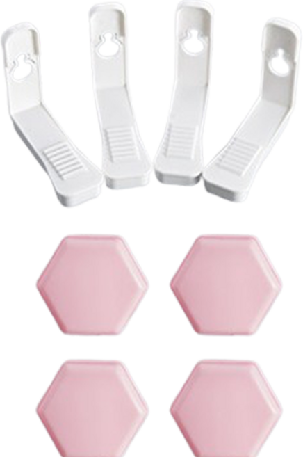셀렉투유 침대 시트 클립 미끄럼방지 고정기 스몰형, 핑크, 4개