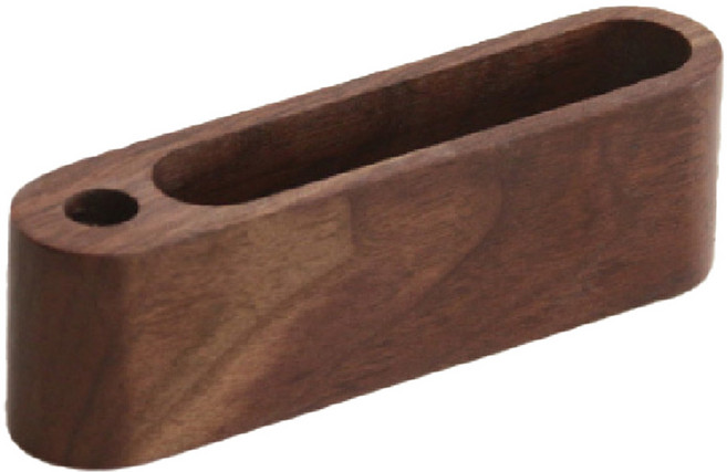 피앤케이 호두나무 펜 명함꽂이, 브라운, 1개