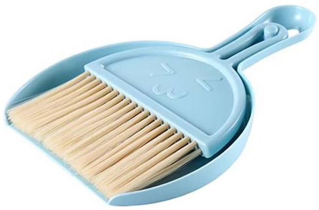 디페이브 베이직 빗자루 + 쓰레받기 세트, 1세트, 블루