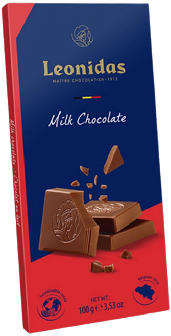 레오니다스 타블릿 밀크 초콜릿, 100g, 1개