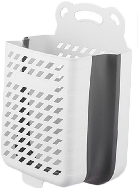 소니오 이동 벽걸이 접이식 빨래바구니, 02 화이트