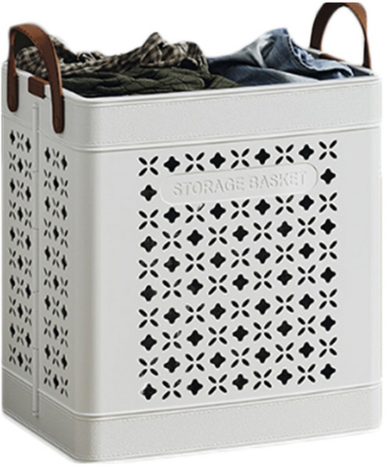 소니오 모던 다용도 접이식 빨래바구니, 02 일반 화이트