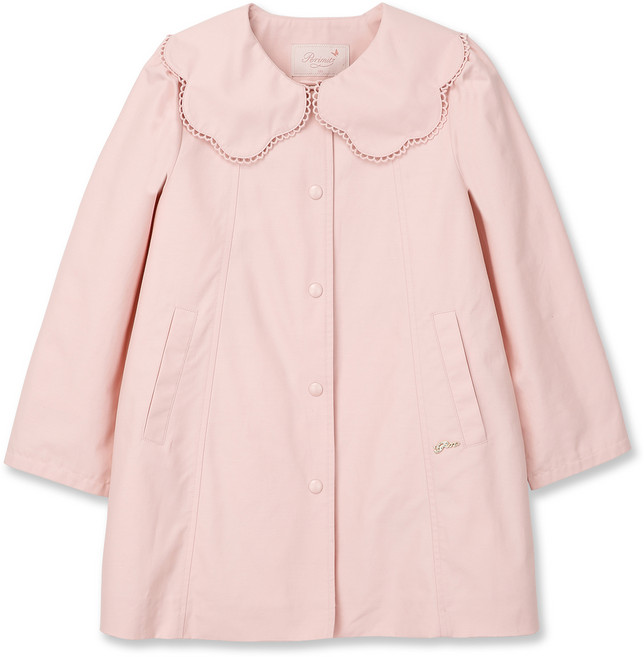 페리미츠 여아용 스칼럽카라 코트 P2511C055