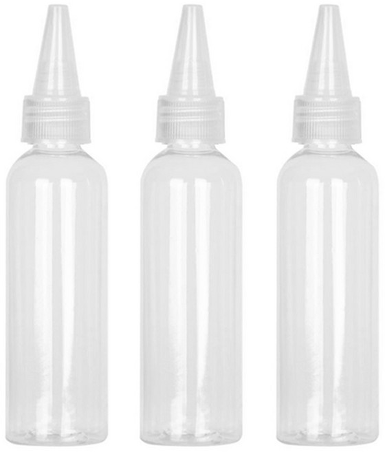 뾰족캡 공병 60ml, 3개, 투명