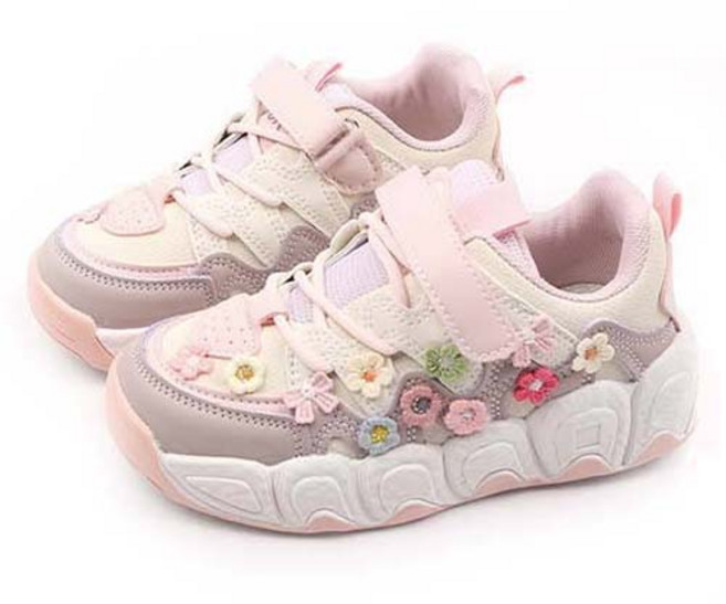 Lulushu 女童花朵運動鞋 AZ131