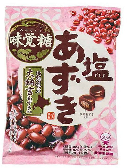 유하미카쿠토 시오 아주끼 팥 캔디, 105g, 1개