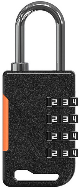 트래블큐브 샤이니 안전자물쇠 4다이얼 블랙, 1개
