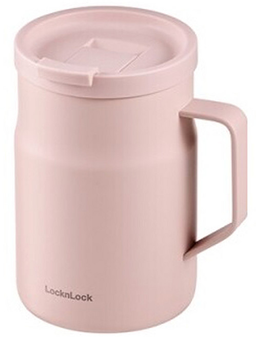 락앤락 메트로 밀폐 머그 텀블러 LHC4263, 라이트 핑크, 475ml, 1개