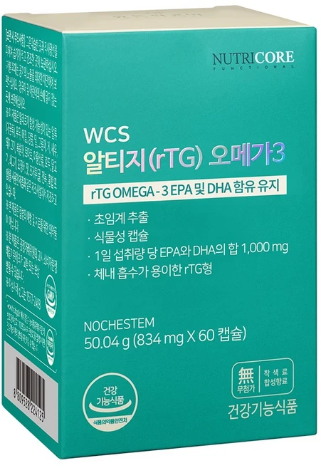 뉴트리코어 알티지 오메가3, 60정, 1개 - 쿠팡
