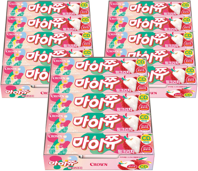 마이쮸 핑크리치, 44g, 15개