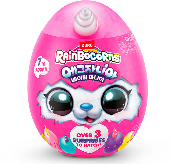 레인보우콘 아이비젼 에그자니아 베이비콘 봉제인형, 1개, 랜덤발송, 12cm