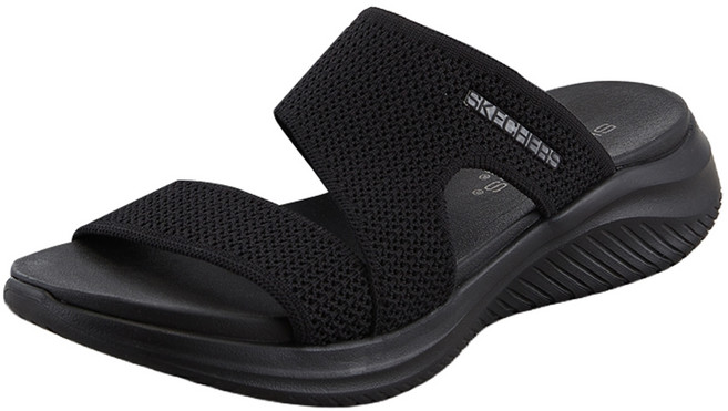 SKECHERS Ultra Flex 3.0女款休閒系列涼拖鞋, 黑色(SL0WSCFM041), 240