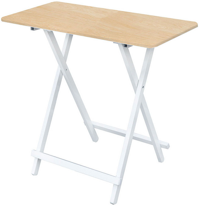 가구느낌 홈접이식테이블 800x400, 네추럴화이트