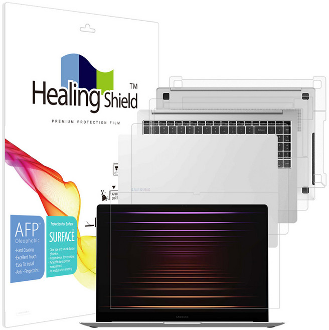 힐링쉴드 갤럭시북5 프로 16 NT960XHA 올레포빅 액정보호필름 외부 3종 세트, 1개