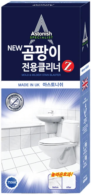 아스토니쉬 뉴 곰팡이 전용 클리너 제트, 750ml, 1개 - 쿠팡