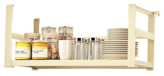 셀리빙 상부장 걸이형 고정형 언더선반, 버터, 1개