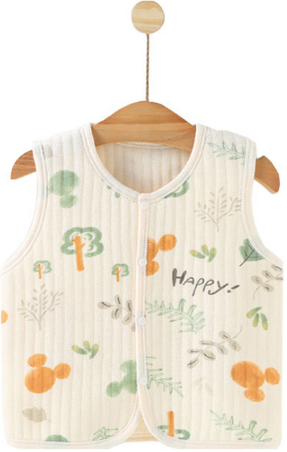 유아용 사계절 누빔 순면 실내조끼