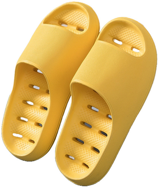 도림 논슬립 미끄럼방지 물빠짐 다용도 욕실화, 옐로우, 1개