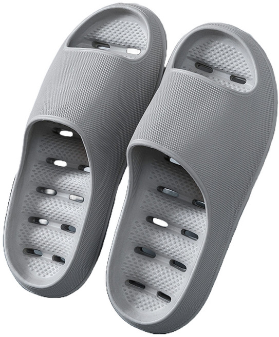 도림 논슬립 미끄럼방지 물빠짐 다용도 욕실화, 그레이, 1개