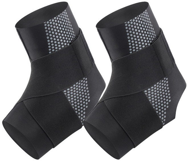 씨오브비 얇은 메쉬 발목 보호대 2p, 블랙, 1세트