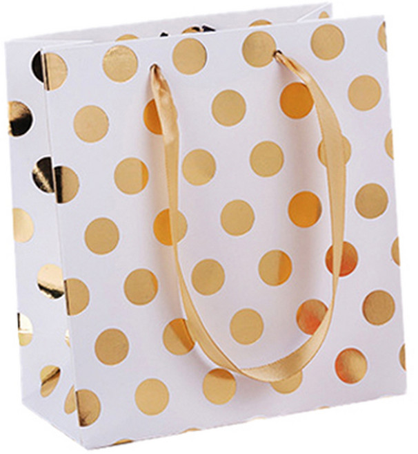 길그리 반짝 도트 쇼핑백, 01 골드, 10개