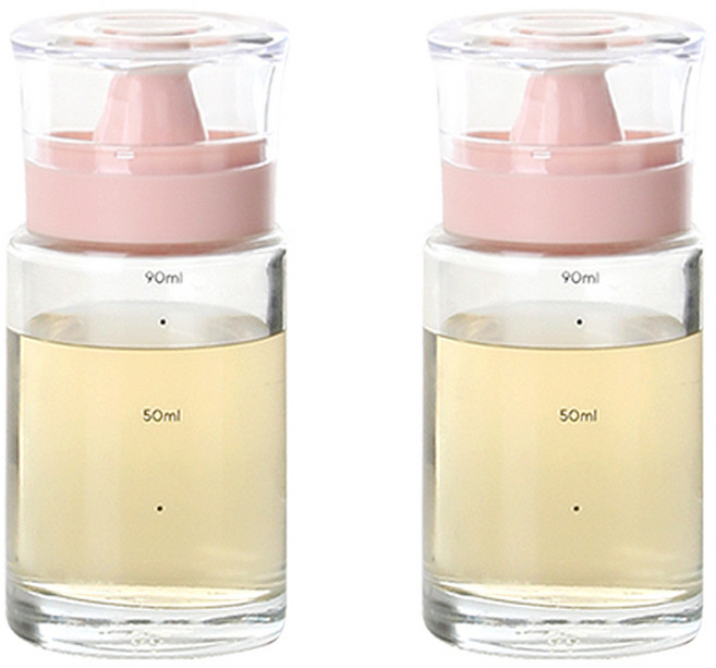 시노글라스 키텐실 실리콘 오일병 S CAP 로즈핑크, 2개, 100ml