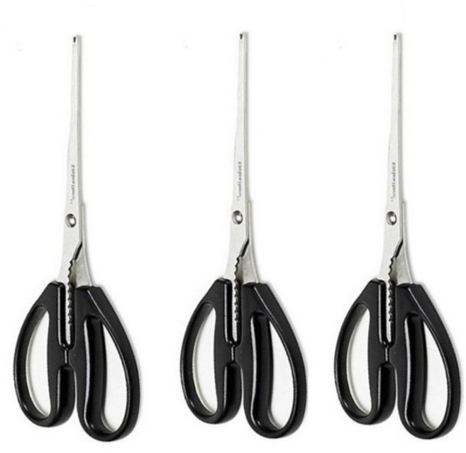 키친하우스 다용도 대게 손질가위, 블랙, 3개