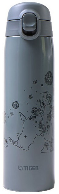 타이거 수퍼클린플러스 패턴아트 보온보냉 텀블러 MCT-A501, 회색(MCT-A501HT), 1개, 500ml