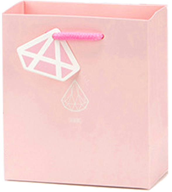 길그리 쥬얼리 답례품 쇼핑백 + 행택 세트, 06 핑크, 3세트