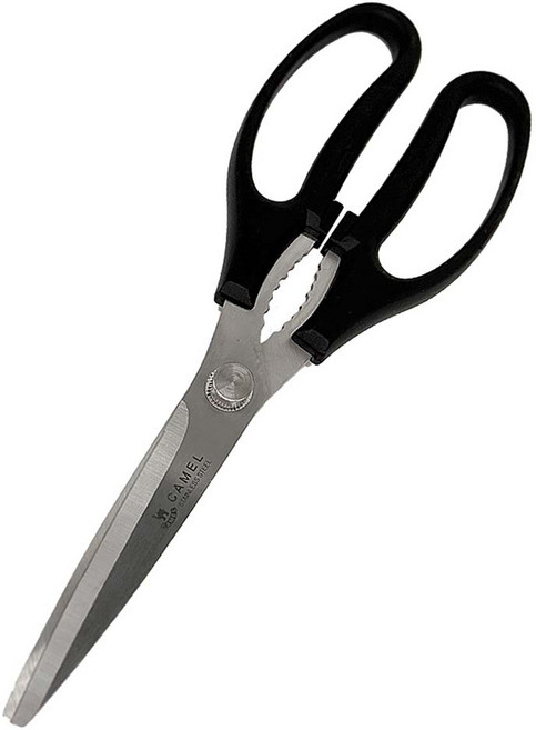 영수산업카멜 바닥에 닿지 않아 위생적인 띄움 양손 주방가위, 블랙, 1개