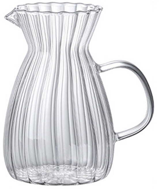 파라주니 칵테일 라떼 와인 음료 나눔 주전자 컵 대, 투명, 1개, 500ml