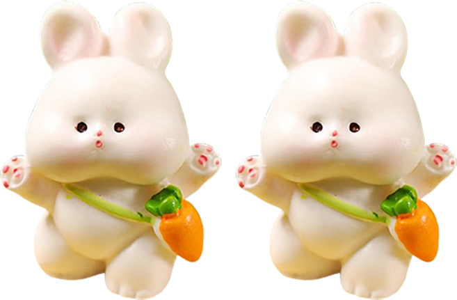 Laventia Qunny 動物胡蘿蔔兔子公仔 Type 2, 2個