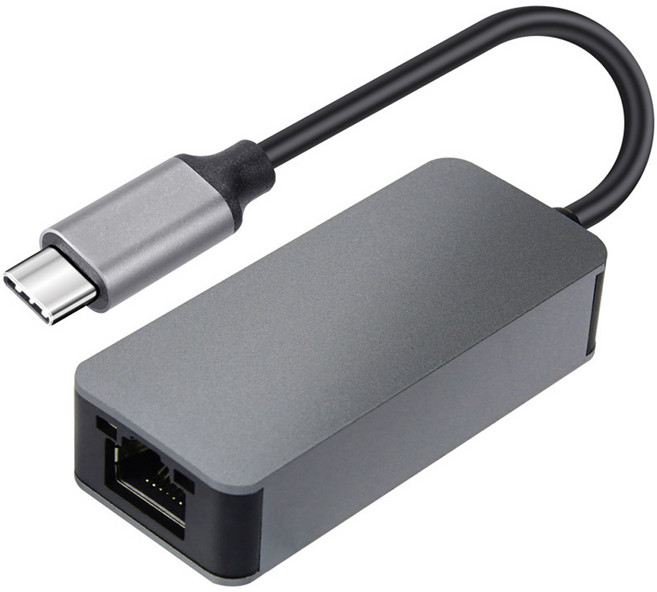 Coms USB 3.2 type C 轉 Gigabit 乙太網路轉接器 轉換器 2.5Gbps Gigabit 乙太網路集線器 RJ45, JA012, 1個