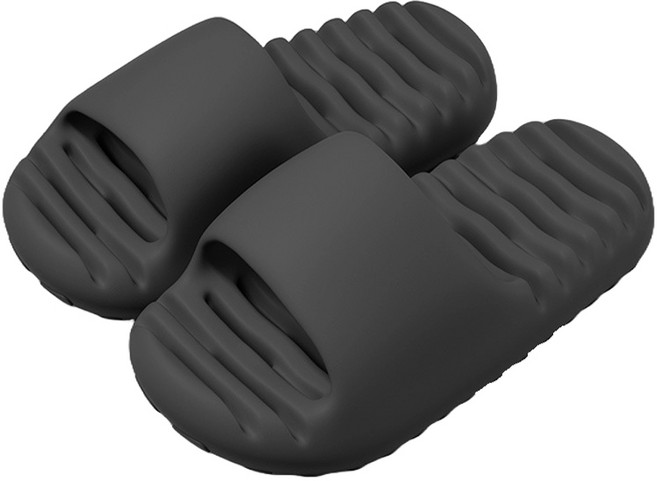 도림 예쁜 고급 EVA 미끄럼방지 물빠짐 욕실화, 블랙, 1개