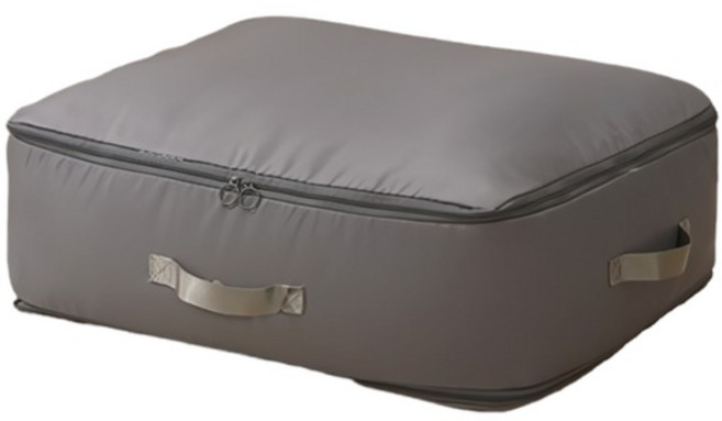 로이홈 다용도 이불 의류 압축 파우치 그레이, 1개, 1개입