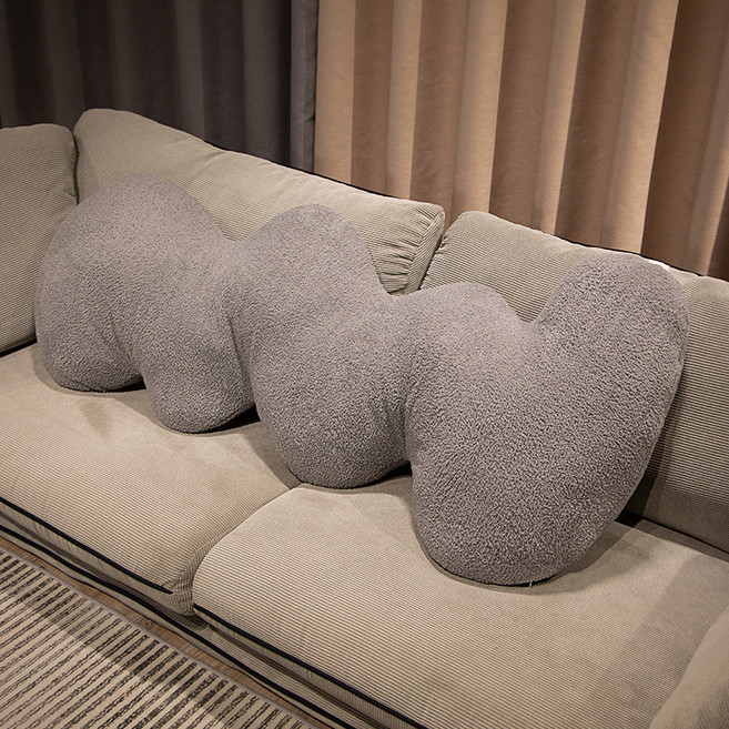 다다랜드 꽈배기 바디필로우, 그레이