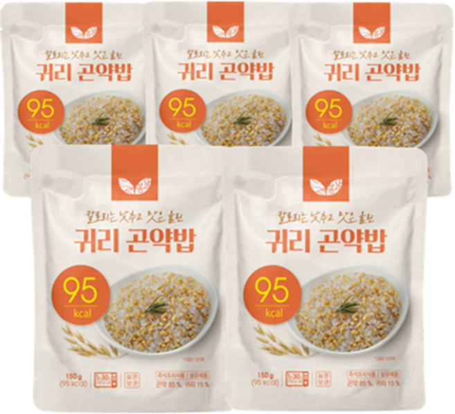 봄날인터내셔널 귀리곤약밥, 150g, 5개