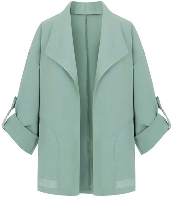 샐리 여성용 롤업카라 오픈자켓 I4A-CJK024