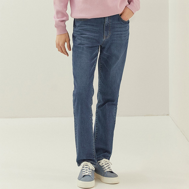 뱅뱅 남성용 라이크라 스트레치 데님 바지