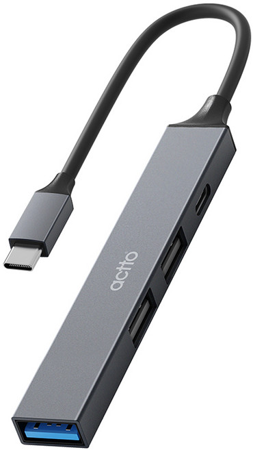 엑토 슬림 멀티 C타입 4포트 USB허브 HUB-59, 단품, 1개